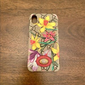 GG Supreme Monogram Flora Ophidia iPhone XR Case- 100% authentic
